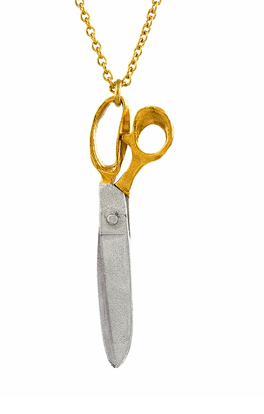 Ladies Alex Monroe Shearing Scissors Necklace