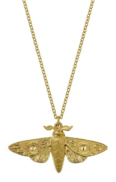 Ladies Alex Monroe Moth Necklace