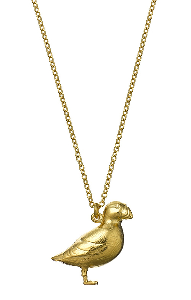 Ladies Alex Monroe Puffin Necklace