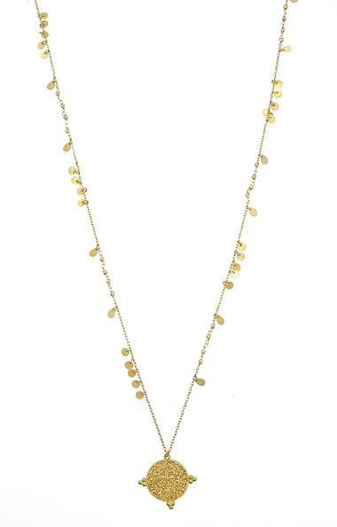 Santorini Long Gold Necklace
