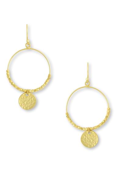 Dominique Mini Gold Hoop Earrings