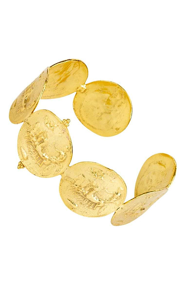 Ladies Apollo Greek Coin Cuff