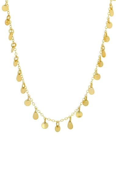 Ashiana London Gold Plated Brooke Station Choker Necklace
