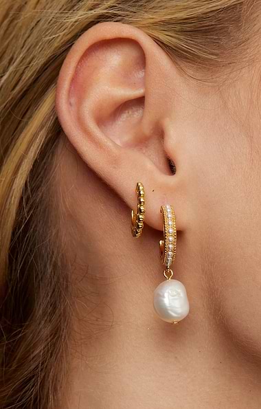 Ashiana London Meera Pearl Earrings