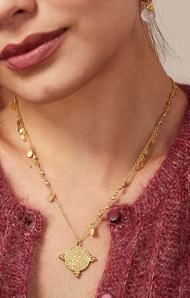 Ashiana London Santorini Short Gold Necklace