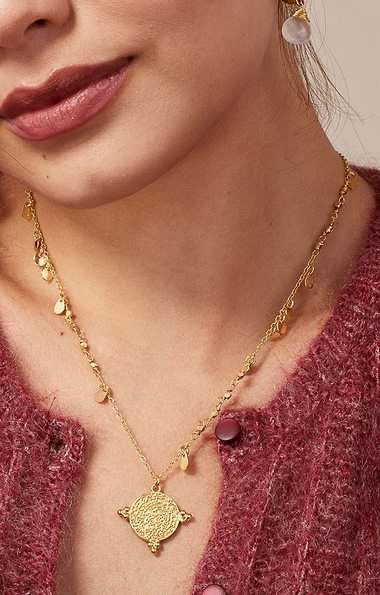 Ashiana London Santorini Short Gold Necklace