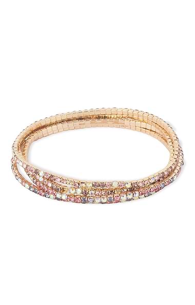 Ladies Ashiana London Set of 4 Lumi Bracelets