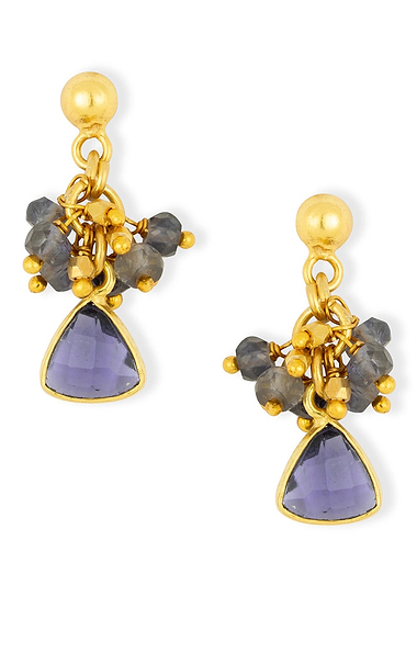Ashiana London Lacey Iolite Earrings
