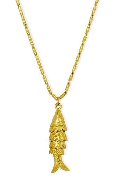 Ashiana London Playa Fish Pendant Necklace