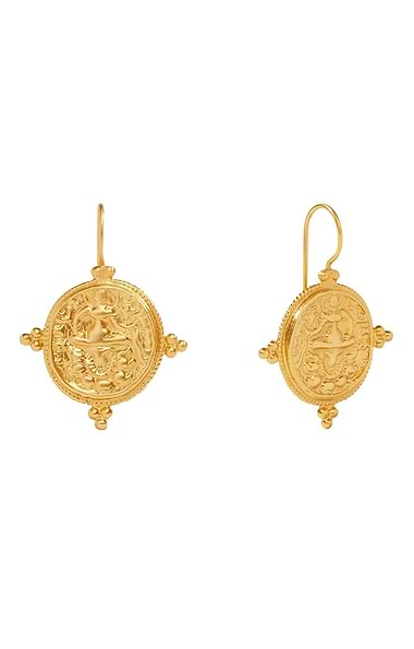 Julie Vos Quatro Coin Earrings