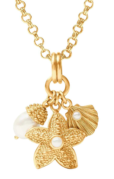 Julie Vos Sanibel Trio Charm Necklace