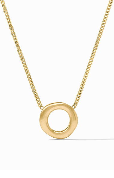 Julie Vos Wave Circle Necklace