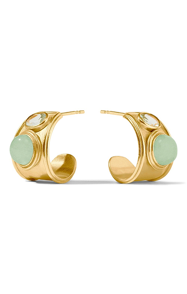 Julie Vos Portofino Stone Hoop Earrings