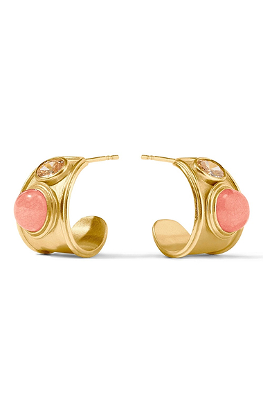 Julie Vos Portofino Stone Hoop Earrings