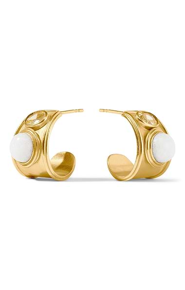 Julie Vos Portofino Stone Hoop Earrings