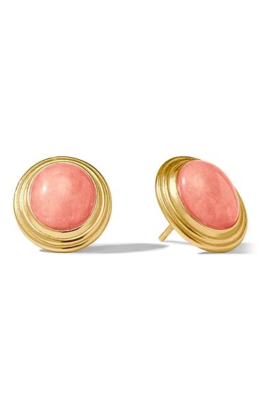 Julie Vos Portofino Stone Stud Earrings