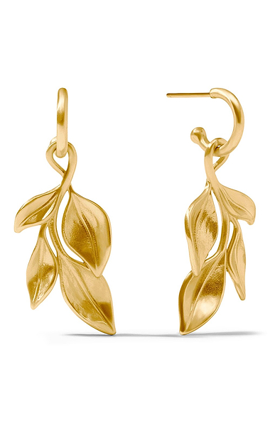 Julie Vos Willow Hoop Charm Earrings