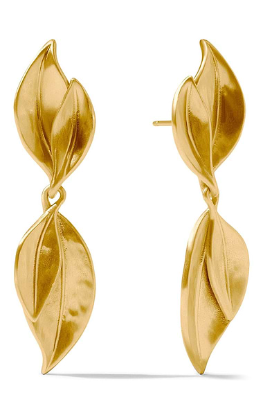 Julie Vos Willow Leaf Midi Earrings