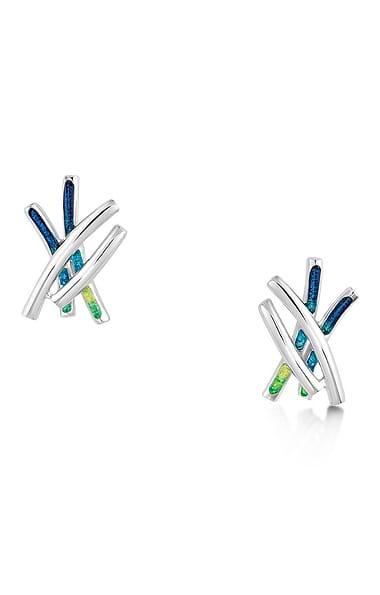 Sheila Fleet Wild Grass Stud Earrings