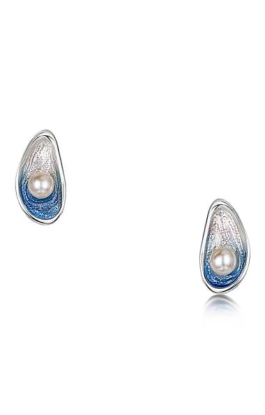 Sheila Fleet Mussel Stud Earrings