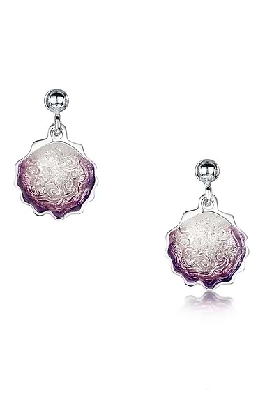 Sheila Fleet Scallop Drop Earrings