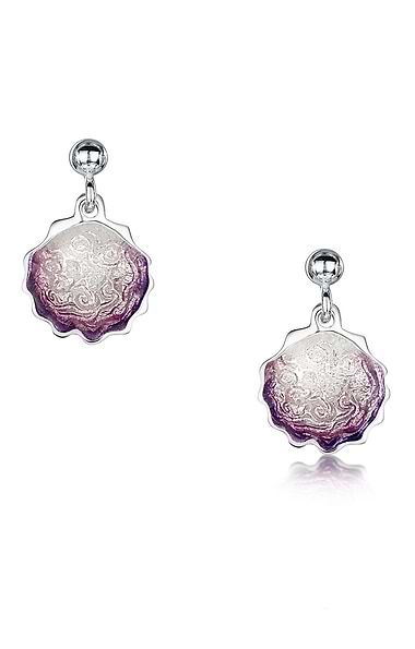Sheila Fleet Scallop Drop Earrings