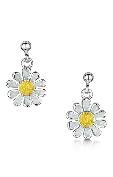 Sheila Fleet Daisy Drop Earrings