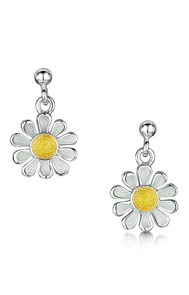 Sheila Fleet Daisy Drop Earrings