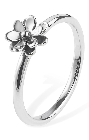 Ladies Heart & Flowers Ring
