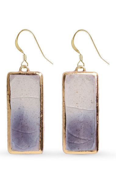 Ladies Handmade Rectangular Drop Earrings