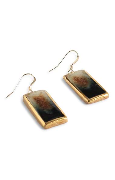 Ladies Handmade Rectangular Drop Earrings