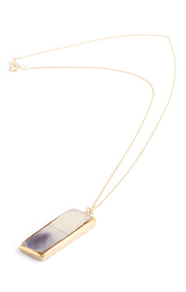 Ladies Handmade Rectangular Pendant Necklace