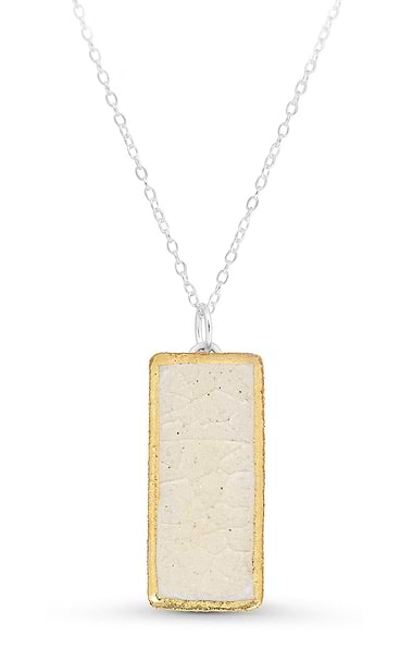 Ladies Handmade Rectangular Lagoon Necklace