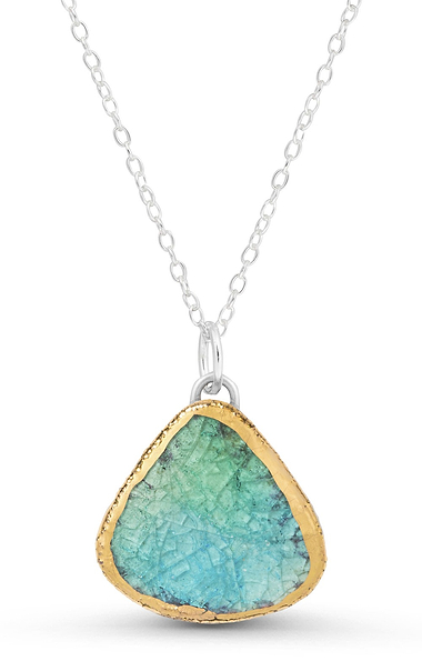 Ladies Handmade Coastal Teardrop Necklace