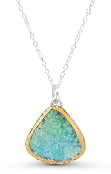 Ladies Handmade Coastal Teardrop Necklace