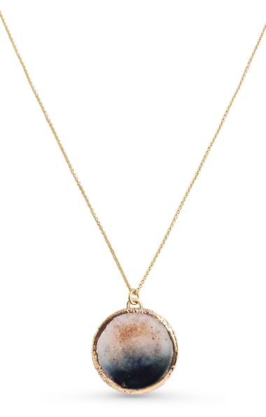 Ladies Handmade Celestial Round Pendant Necklace