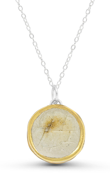 Ladies Handmade Coastal Large Round Pendant