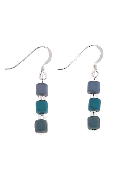 Satin Cube Earrings