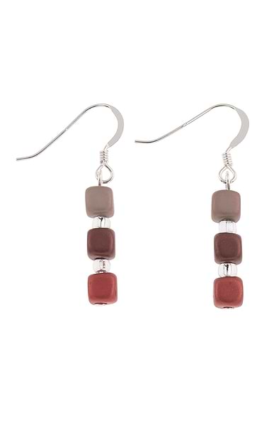 Satin Cube Earrings