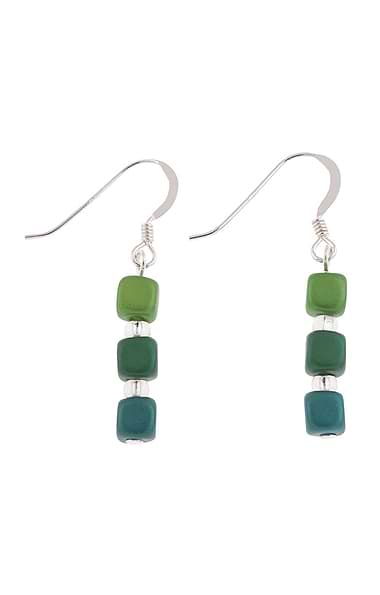 Satin Cube Earrings