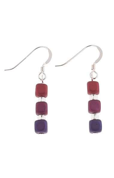 Satin Cube Earrings
