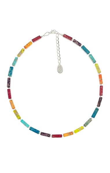 Rainbow Jasper Semi-Precious Full Necklace
