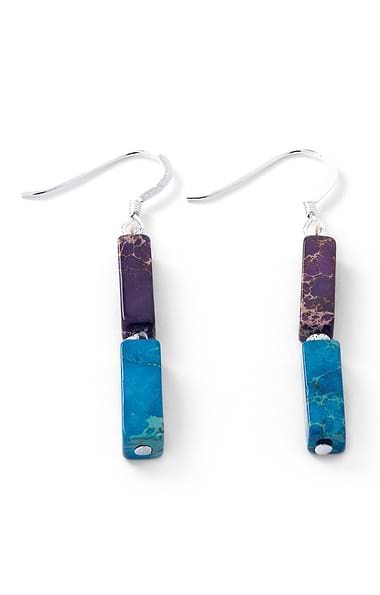 Carrie Elspeth Rainbow Jasper Earrings