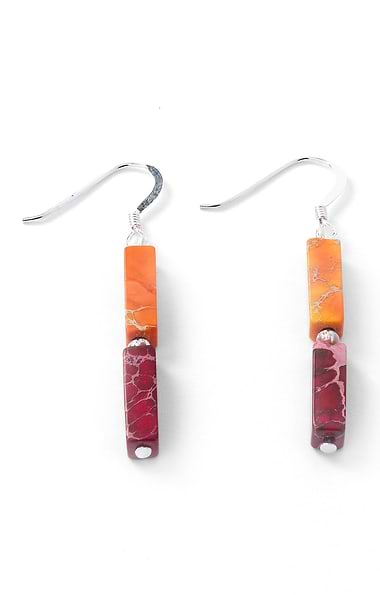 Carrie Elspeth Rainbow Jasper Earrings