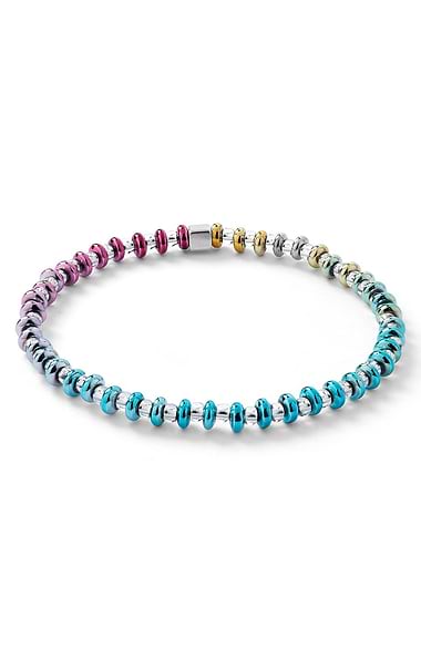 Ombre Haematite Gemstone Beaded Bracelet