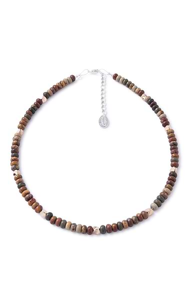 Ladies Carrie Elspeth Natural Jasper Necklace