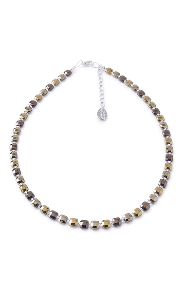 Ladies Carrie Elspeth Cubic Haematite Necklace