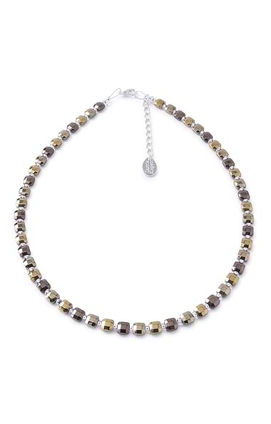 Ladies Carrie Elspeth Cubic Haematite Necklace