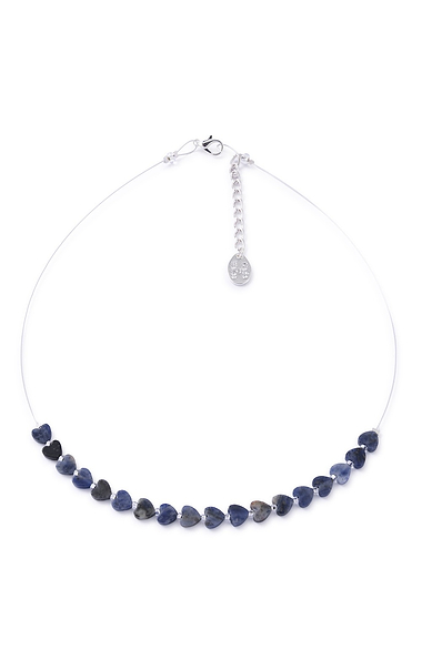 Ladies Carrie Elspeth Gemstone Hearts Necklace
