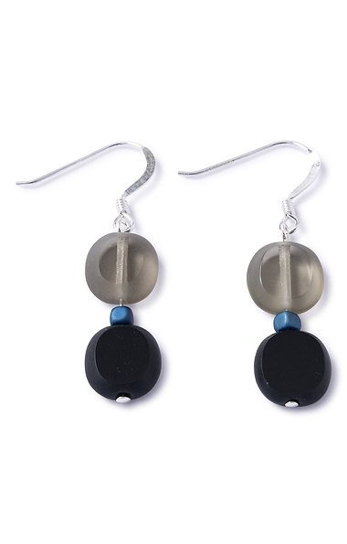 Ladies Carrie Elspeth Blue Glass Earrings